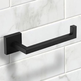 Toilet Paper Holder Toilet Paper Holder, Square, Wall Mounted, Black Nameeks NNBL0055